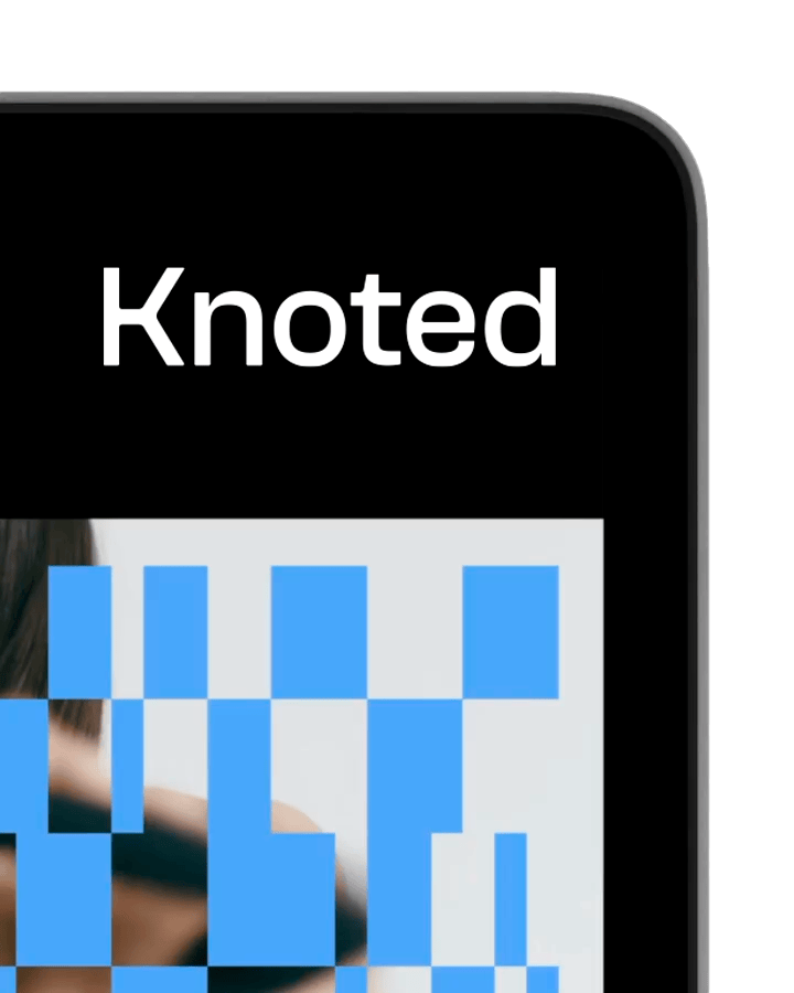 Knoted logo mockup