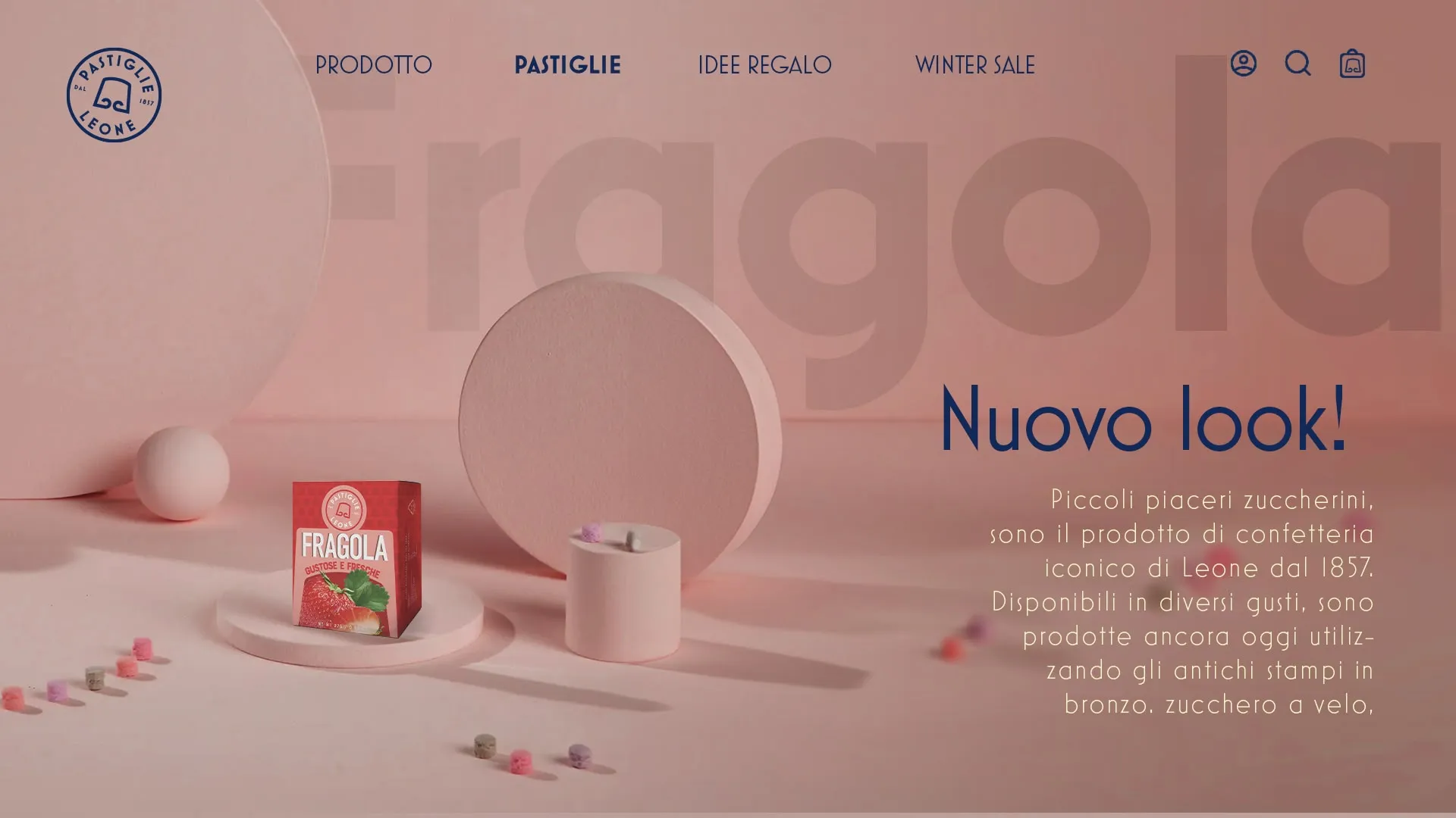 Pastiglie Leone Mockup Background