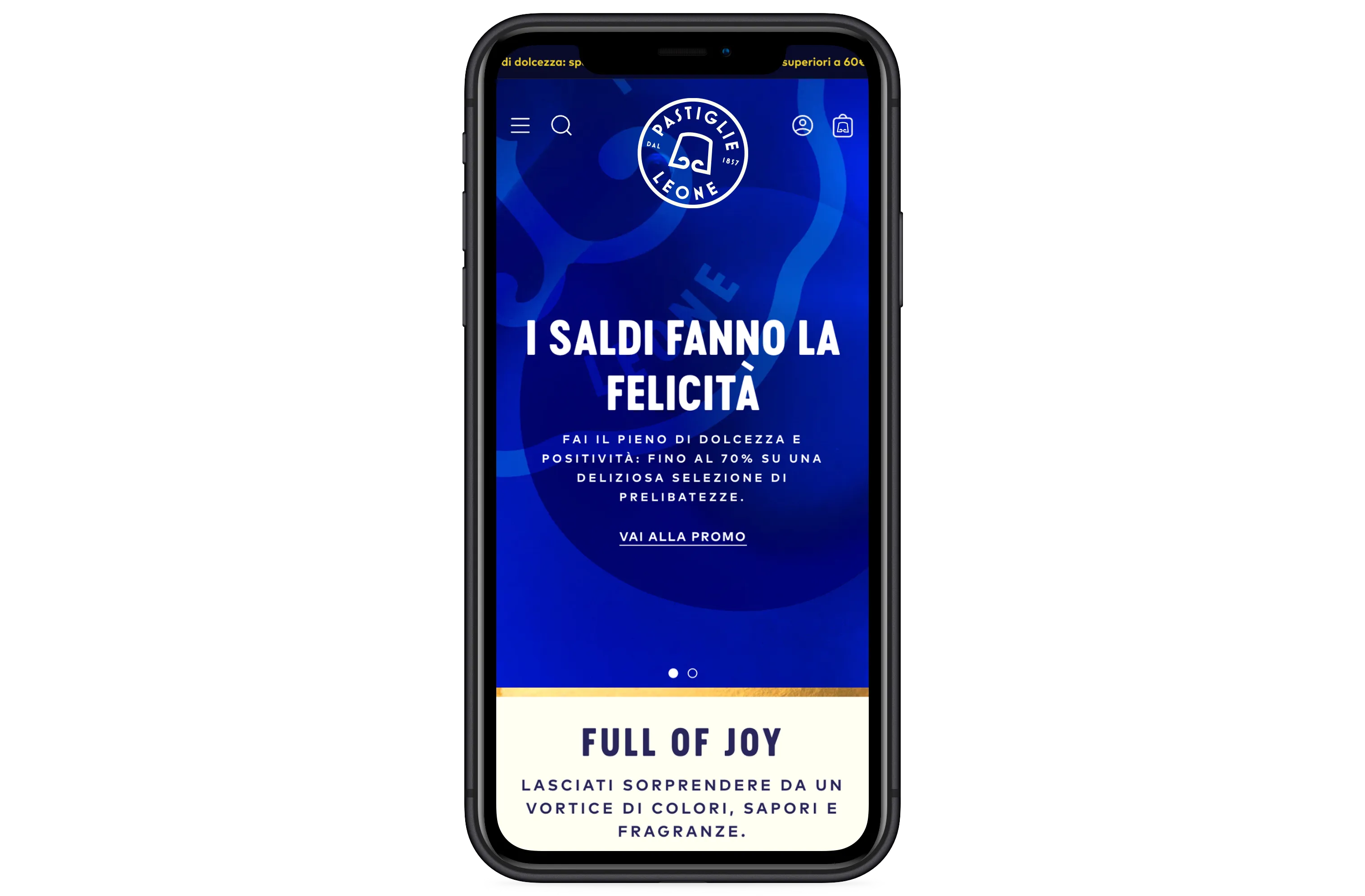 Pastiglie Leone Mockup iPhone